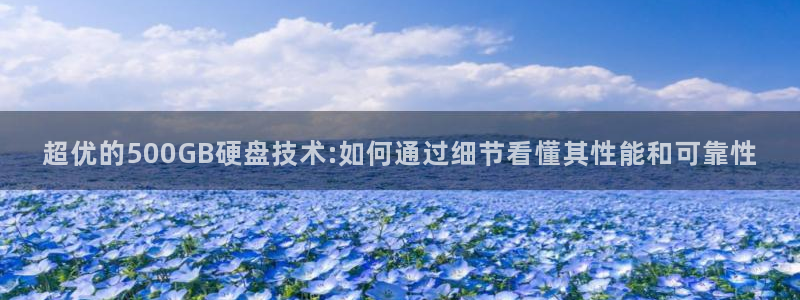 聚富welcome体育和杏耀是哪个公司的：超优的500GB硬盘技术:如何通过细节看懂其性能和可靠性